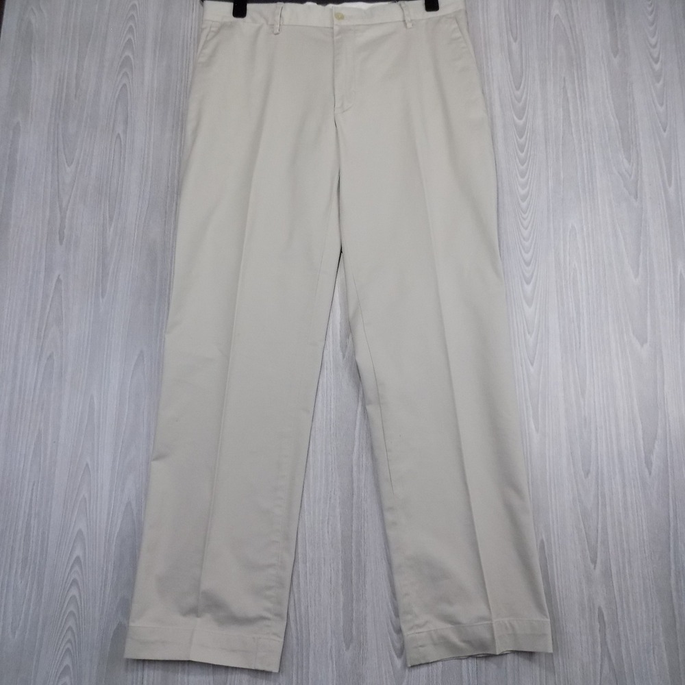 Polo Ralph Lauren Stretch Classic Fit Pants Mens 34/32 Khaki Stretch Twill